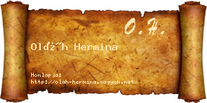 Oláh Hermina névjegykártya