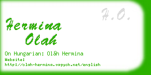 hermina olah business card